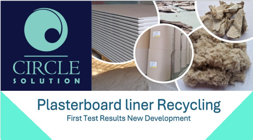 Circle Solution - Gipsplatenpapier Circulair: CO₂-gebaseerde Vezelscheiding en Hergebruik